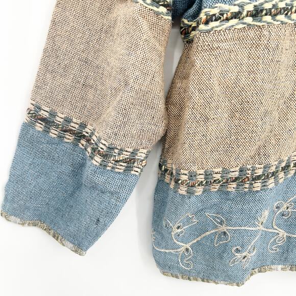 Dressbarn‎ Womens Vintage Artsy Boho Floral Embroidered Tapestry Jacket Size L - Picture 2 of 8